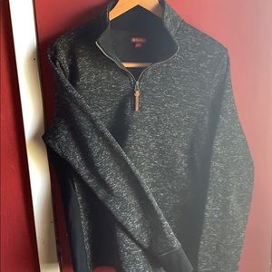 Black Merona 1/4 Zip Pullover Sweater (Medium)